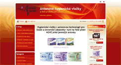 Desktop Screenshot of anionovevlozky.eu